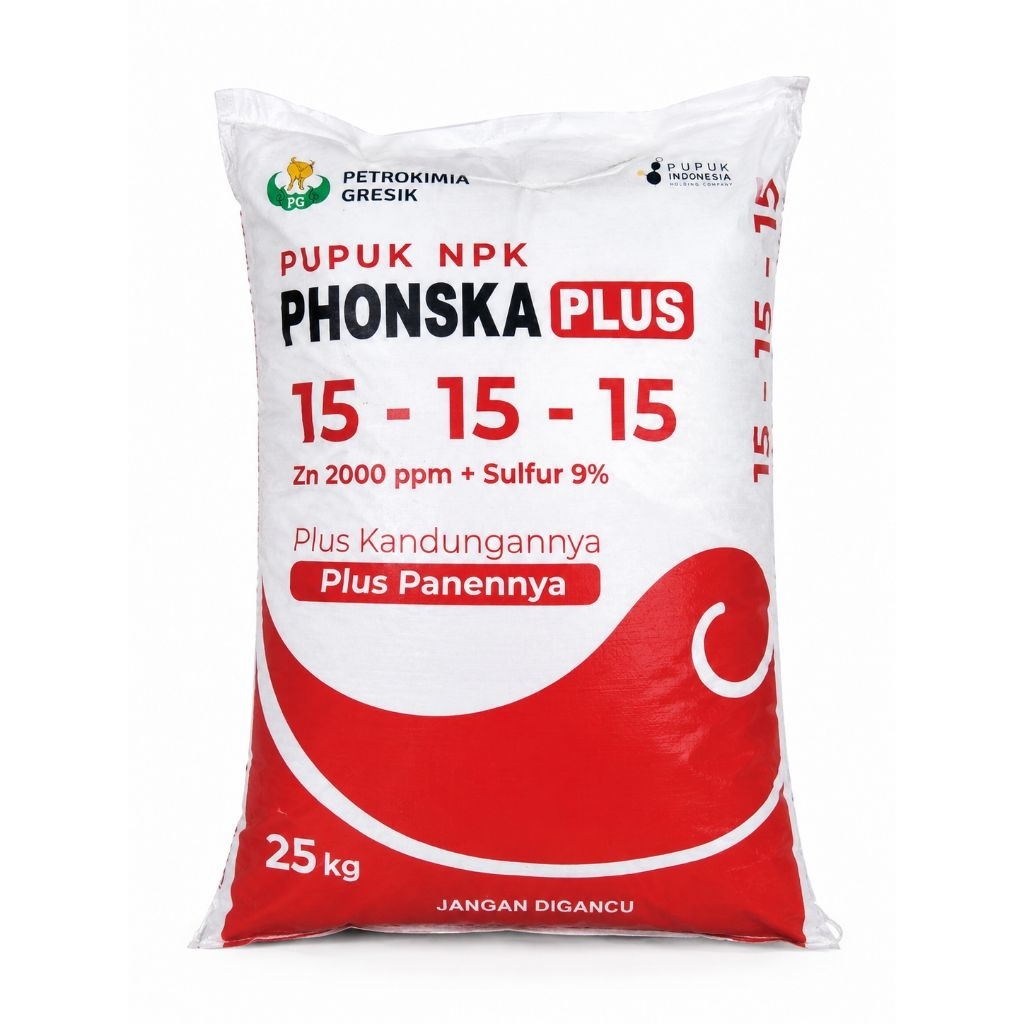 Pupuk NPK Phonska Plus 25Kg Asli | Formula 15-15-15 Bantu Tanaman Subur dan Panen Maksimal