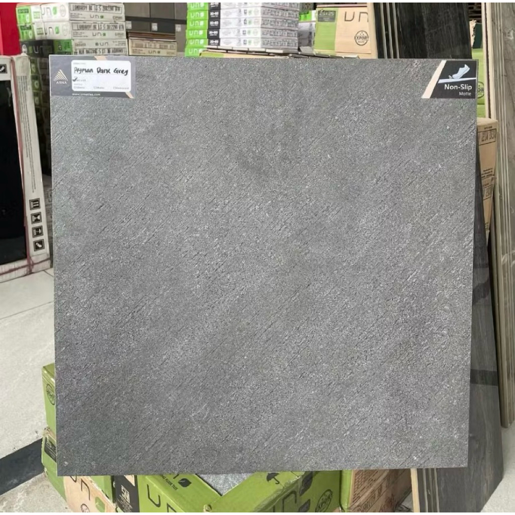 GRANIT ARNA AYMAN DARK GREY 60X60 ANTI SLIP | GRANIT LANTAI 60X60 ABU TUA TIDAK LICIN