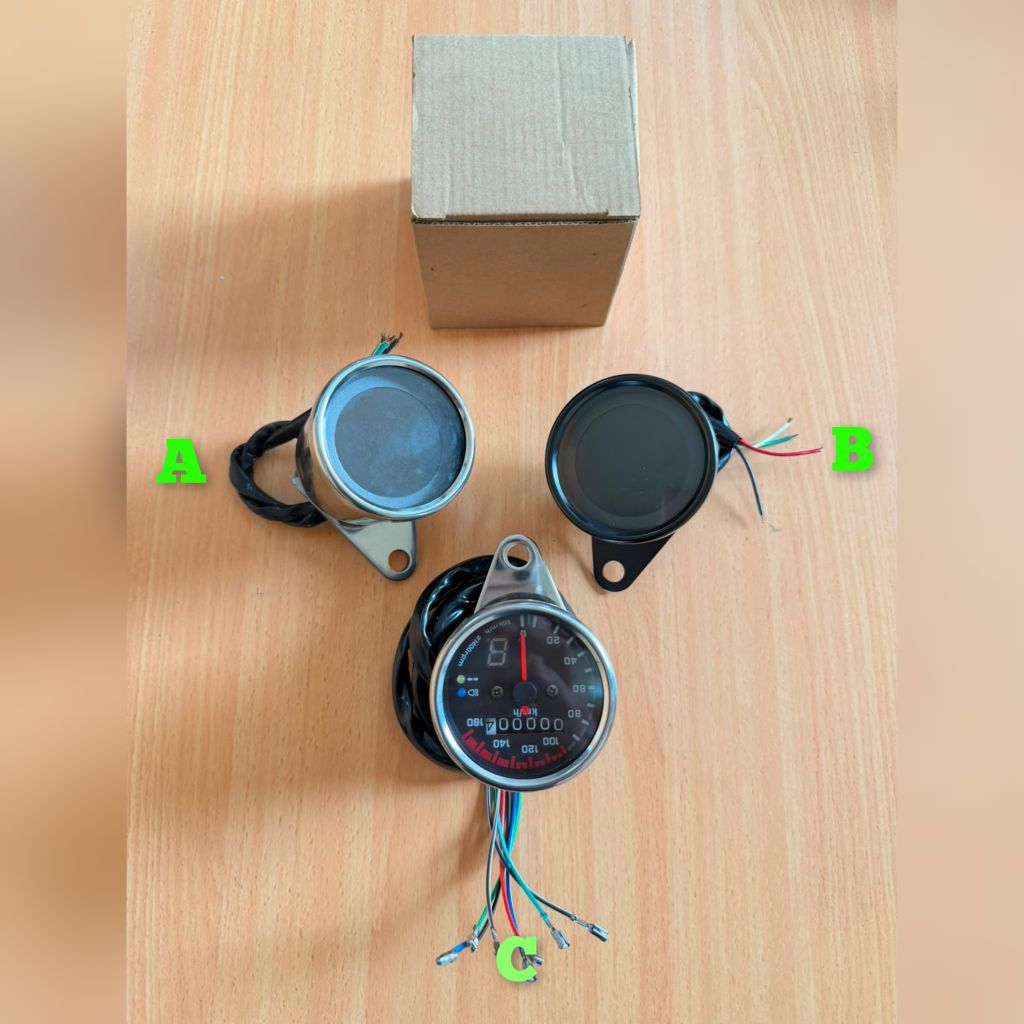 SPEEDOMETER DIGITAL LED CUSTOM JAPSTYLE CB MEGAPRO TIGER NINJA BYSON THUNDER SCORPIO NINJA SPEDO SPI