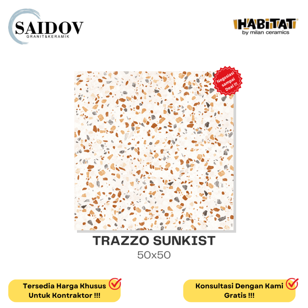 Habitat - Trazzo Sunkist 50x50 (Mate)