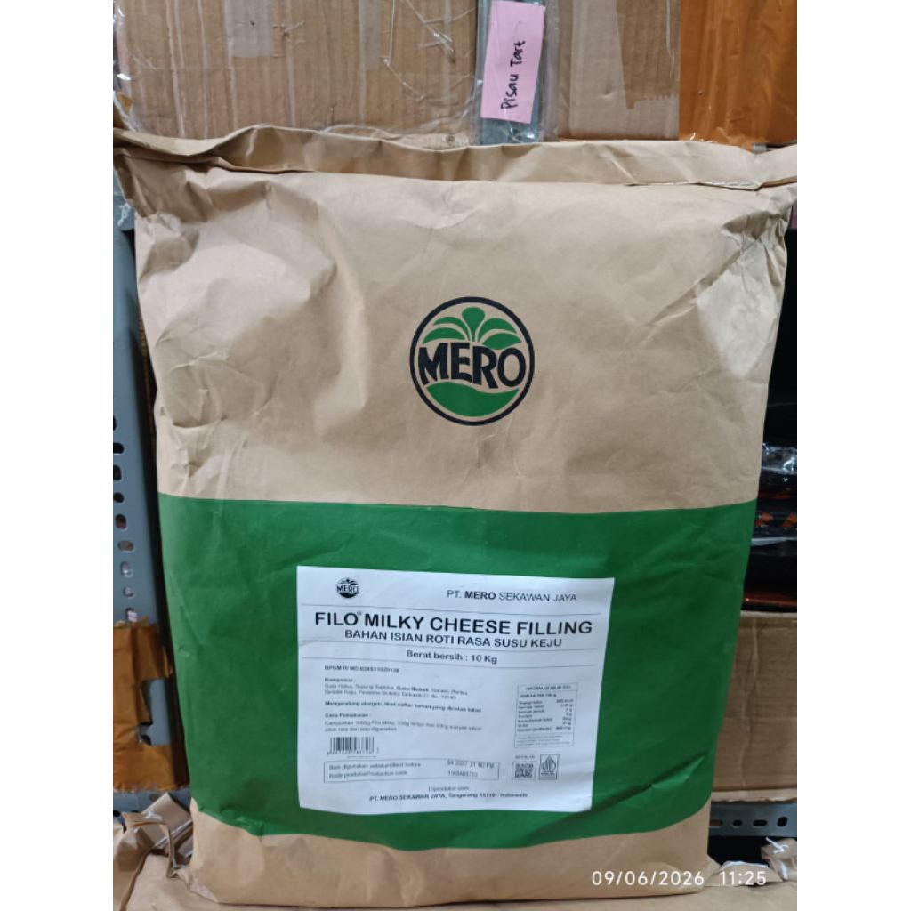 Filo Milky Cheese Filling Bubuk 1Kg / Filling Bubuk isian Premiks Pengisi Roti Rasa Keju 1 Kg