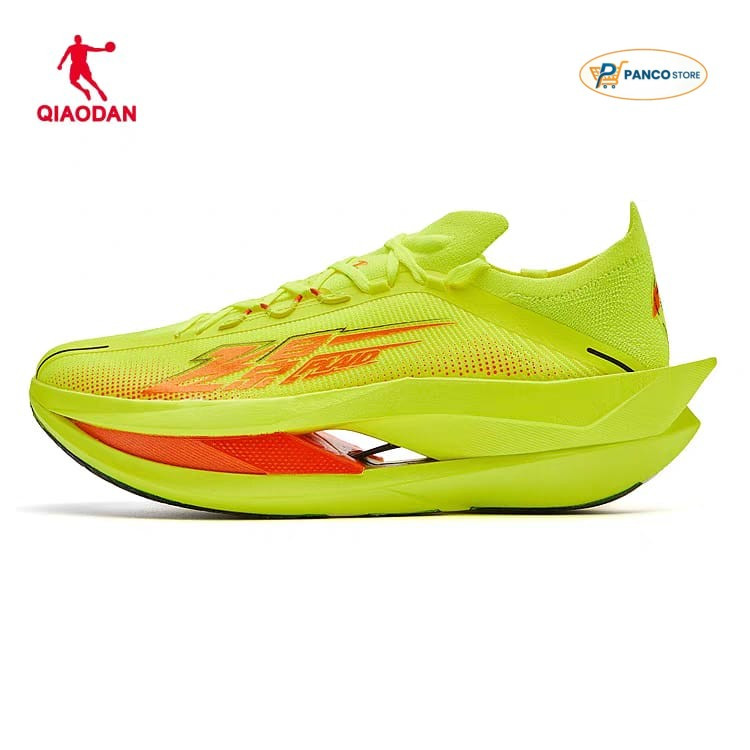 [Sepatu Lari Unisex] - Shoes Running QIAODAN Yellow Fly Shadow PLAID3 Original