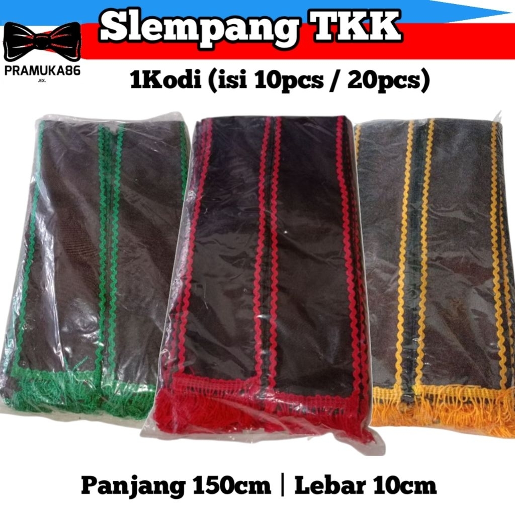 1Kodi Slempang TKK Pramuka Siaga Penggalang Penegak / Tetampan TKK Pramuka / Selempang TKK Pramuka /