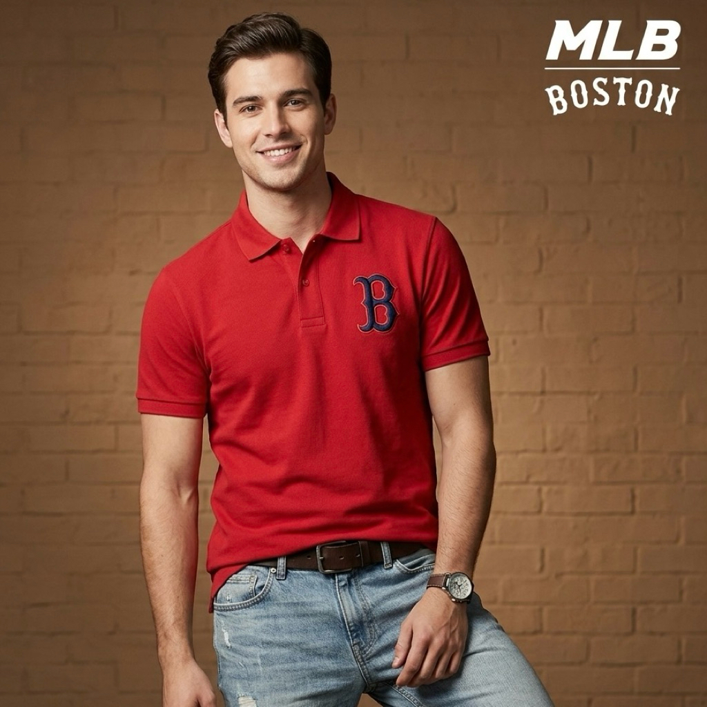 Baju Kaos Original MLB NY RED BOSTON  Yankees T Shirt 100 Second Preloved
