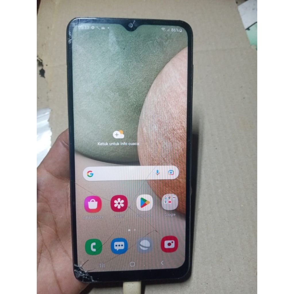 samsung a12. a125f minus TS retak baca diskripsi
