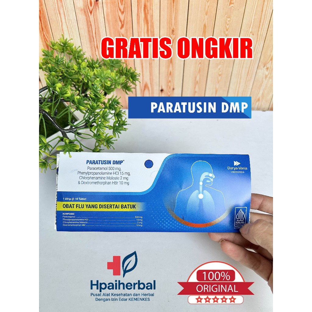 PARATUSIN DMP TABLET / ANAK DEWASA / OBAT DEMAM PANAS BATUK PILEK FLU