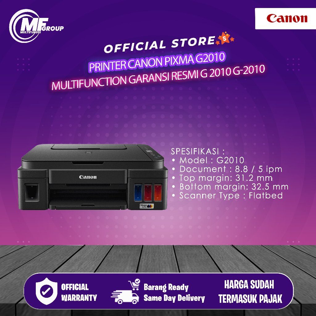 Printer Canon  G2010 Multifunction G 2010 G-2010 Garansi Resmi