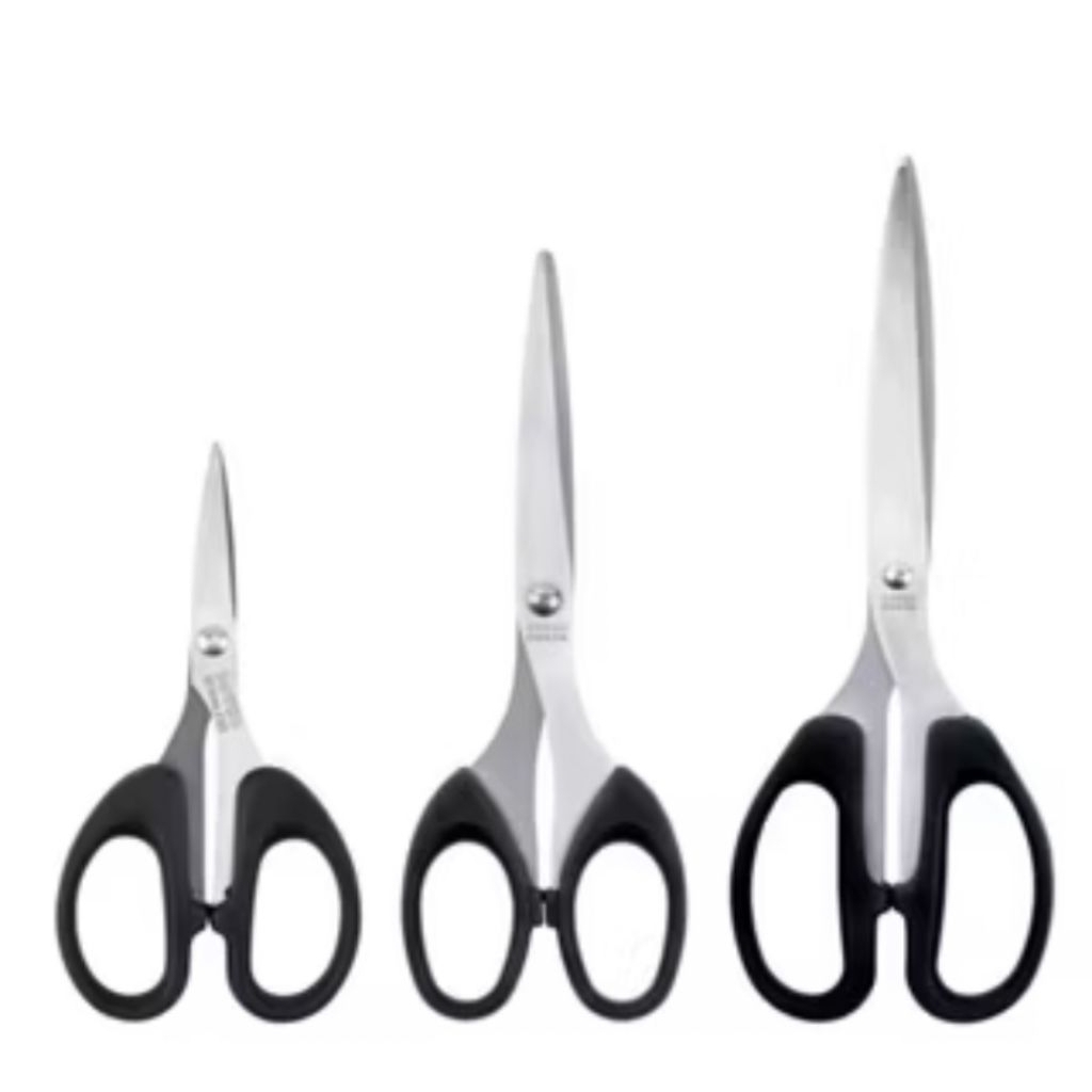 Gunting Stainless Gagang Hitam/ Gunting kecil serbaguna/ Gunting Stainless Hitam Murah