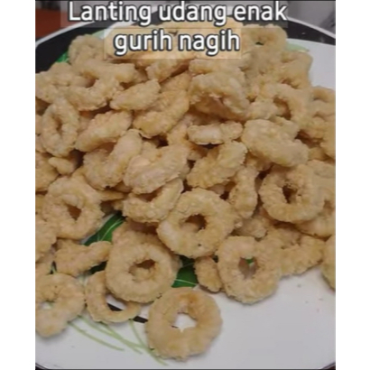 Lanting Udang / Lanting Cincin Udang / Slondok Udang Renyah Gurih Asin Dan Pedas