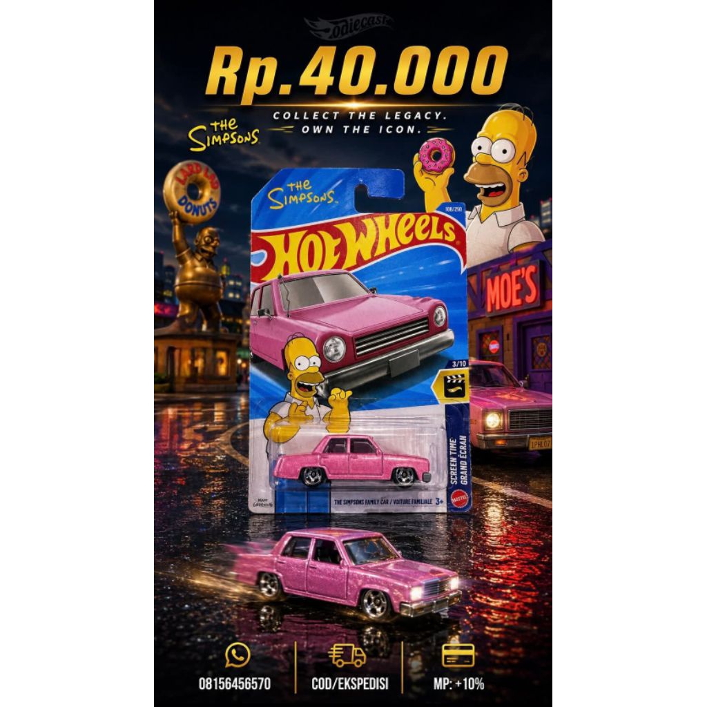 HOT WHEELS THE SIMPSONS