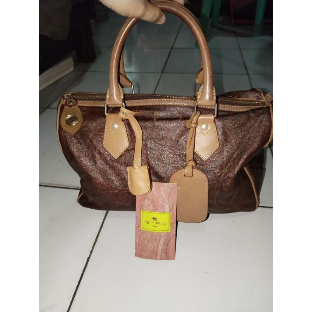 Preloved Boston Bag / Bowler Bag / Tas Speedy Etro