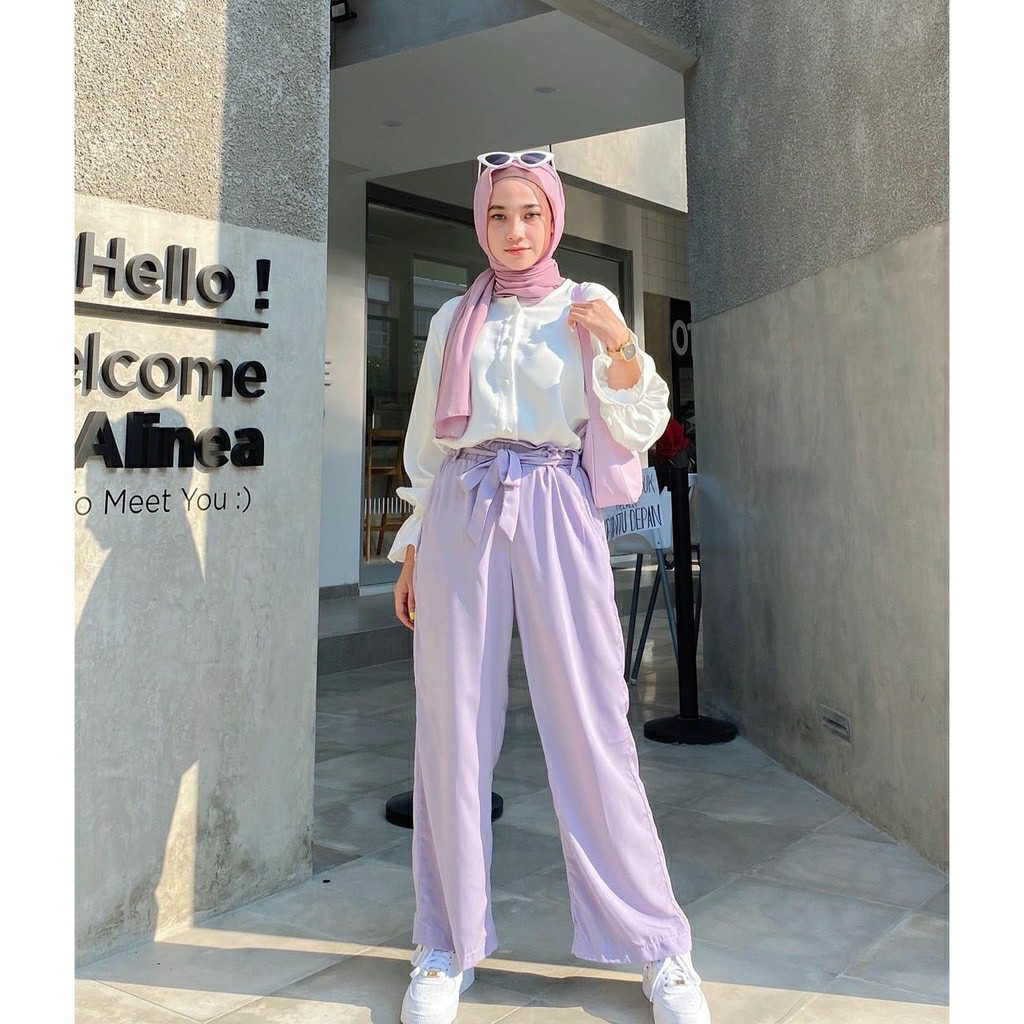Prelove Celana Pants Lilac