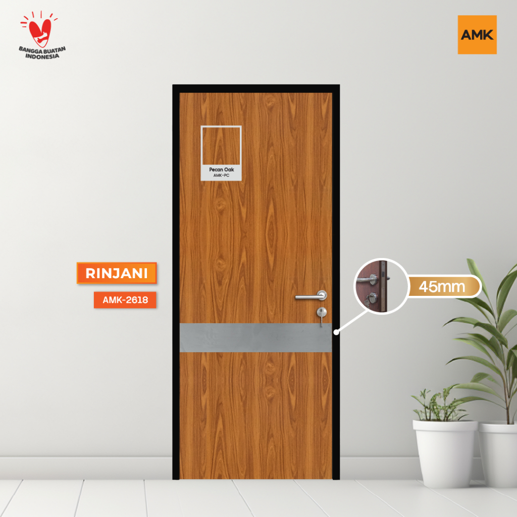 Lurus 45 Pecan Oak, Panel garis vertikal