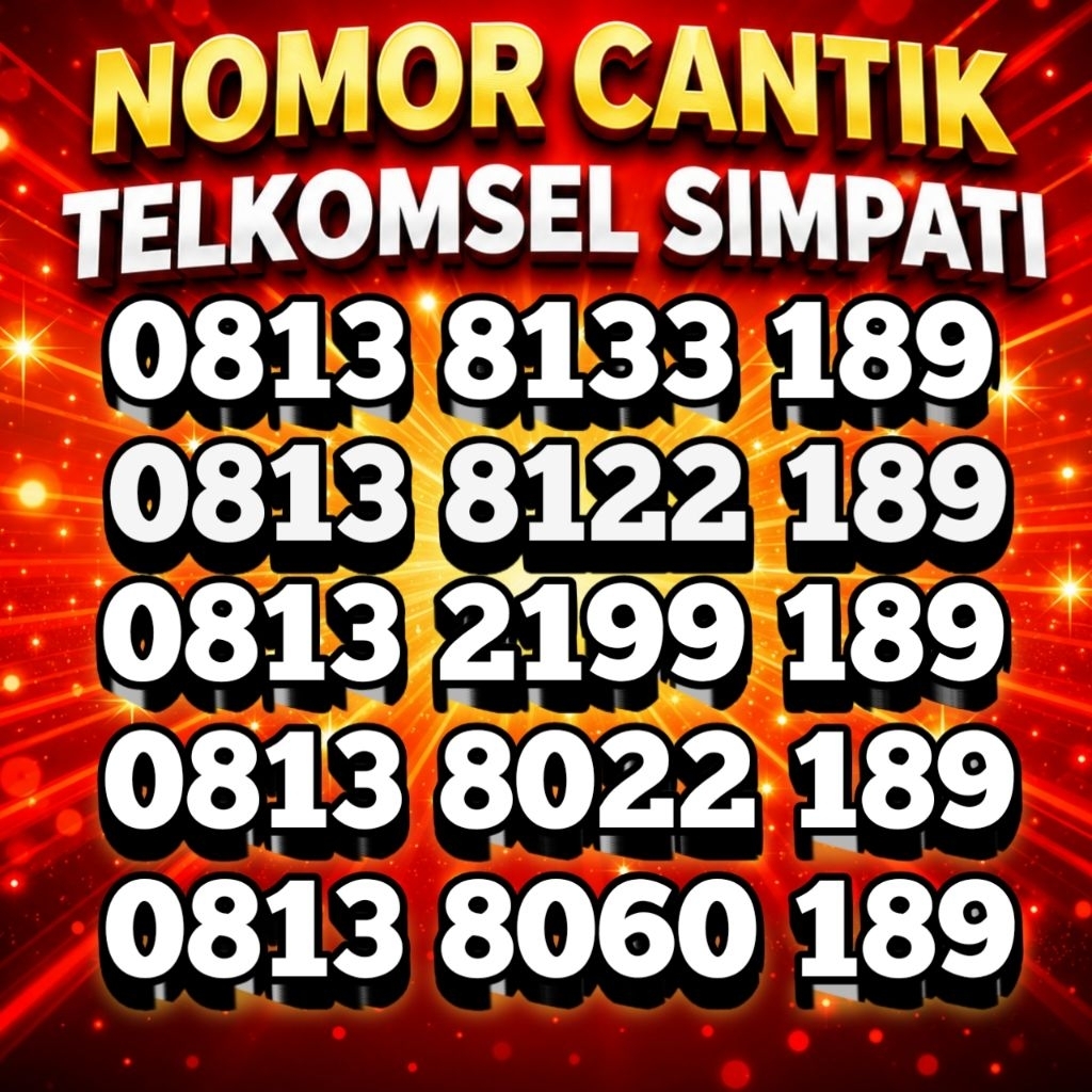 nomor cantik simpati 189 11digit
