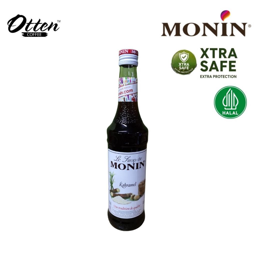 Monin Kahramel Syrup 700 ML - Sirup Minuman Rasa Kahramel cocok untuk Horeca