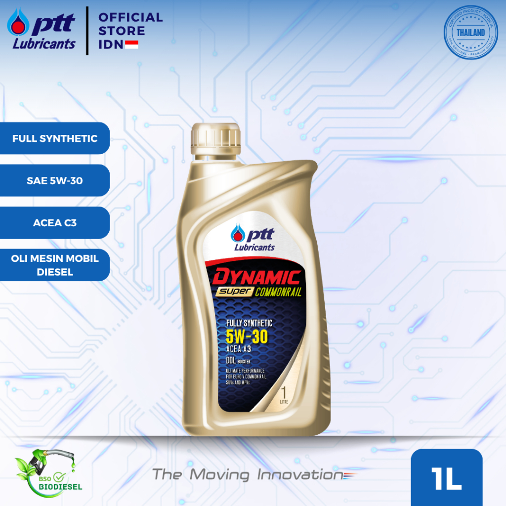 PTT Dynamic Super Commonrail Synthetic SAE 5W-30 ACEA C3-16 [1L]