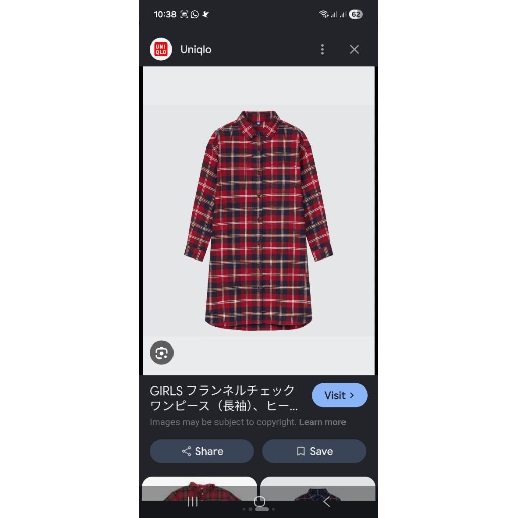 Preloved Uniqlo Plaid Shirt