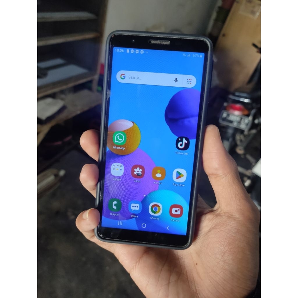 HP samsung a01 core ram 1/16gb LTE 4G second