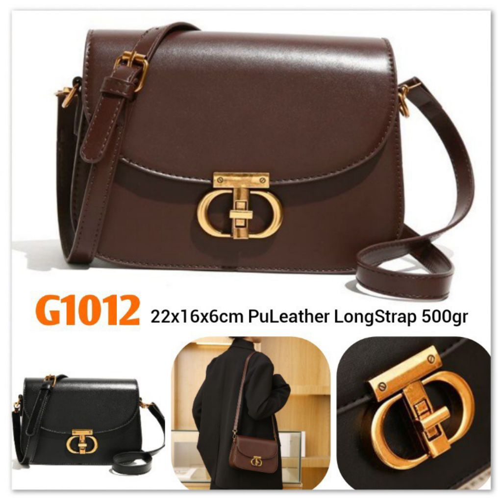 Gij. Tas Selempang Flap Wanita Fashion Import Slingbag SlingFlapbag G1012 / A3761 1kg2 I.T CLASSIC S