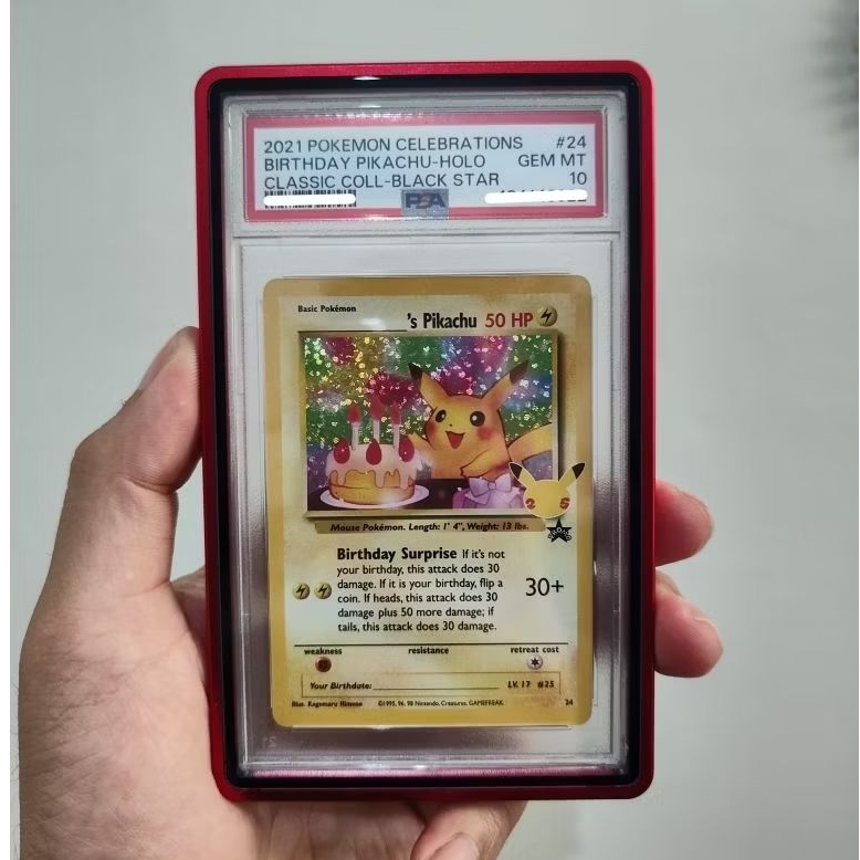 Pokemon Pikachu Birthday #24 25Th anniversary PSA 10