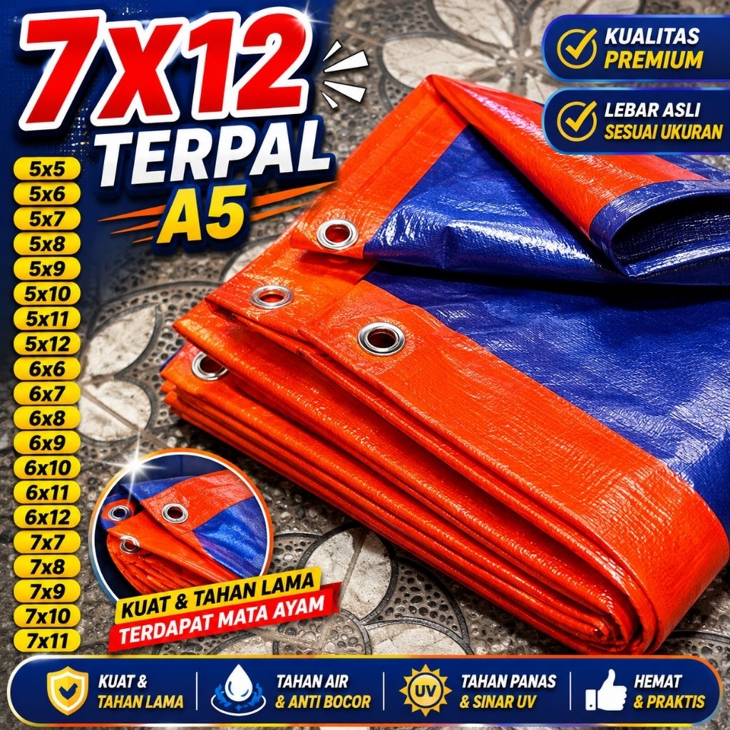 (TERPAL MURAH)Terpal plastik A5 lembaran ukuran jumbo