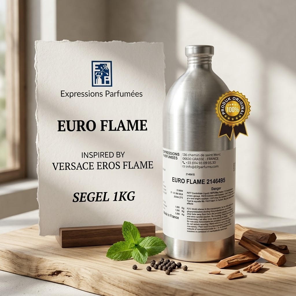 (1 KG SEGEL) EURO FLAME BY EXPRESSIONS (EP) SEGEL 1 KG.BIBIT PARFUM ORIGINAL. MURNI 100%. SEGEL.VERS