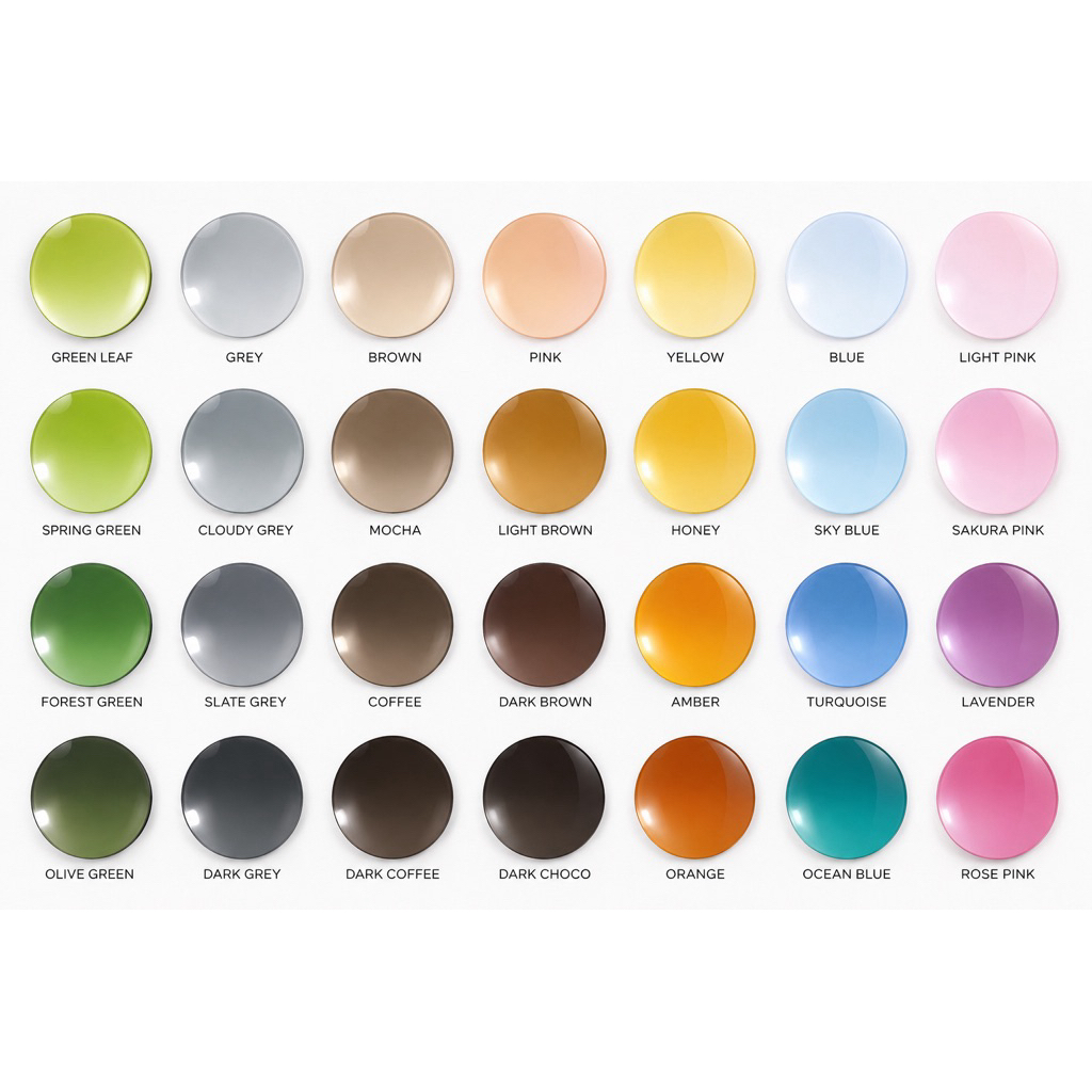 lensa warna permanen ukuran minus progresif plus