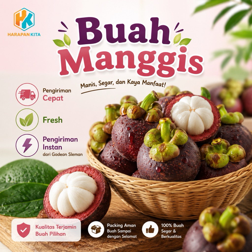 BUAH MANGGIS +- 1KG