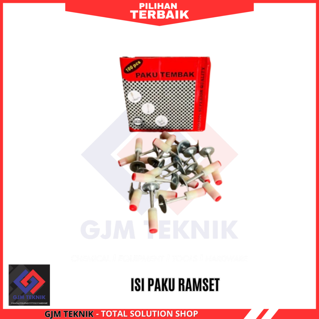 Isi ulang Paku Beton Stampset Paku Washer Paku Refil Ramset Boset