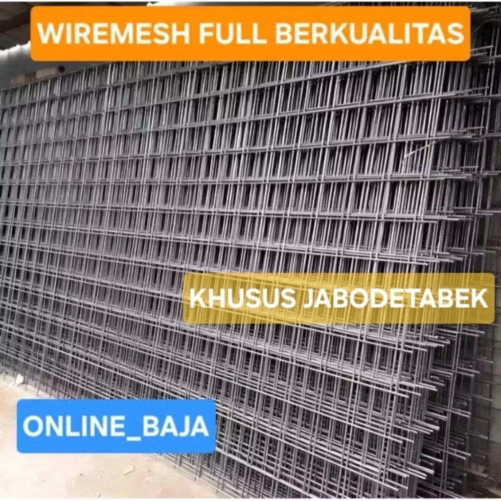 Wiremesh / Wermes Cor M6 , M8 , M10 FULL Panjang 5,4 Meter x 2,1 Meter Berbagai Ukuran