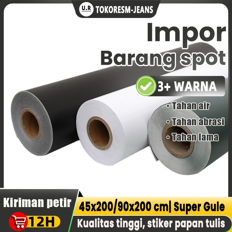 [profesional] papan tulis kertas stiker papan tulis dinding papan tulis hitam sticker papan tulis wh