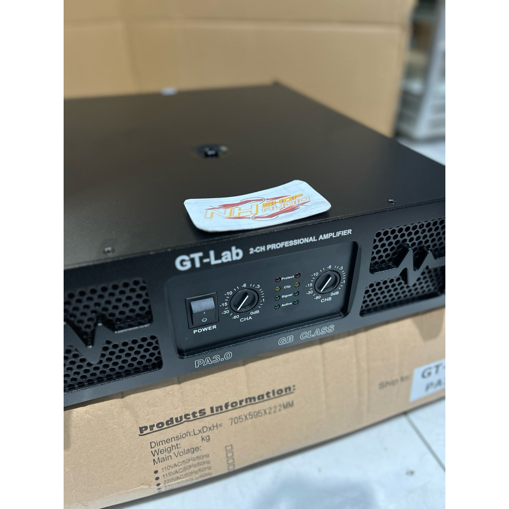 Power Gt Lab PA 3.0 GB Class 2 chanel 2x2200watt Power gtlab pa3. 0 Power Gtlab pa 3.0 Class Power A