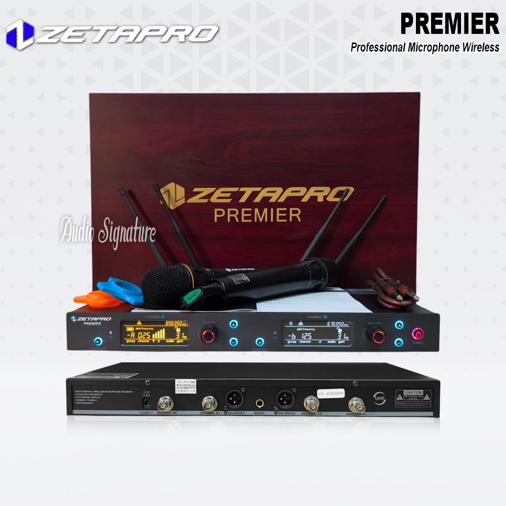 Microphone Mic Wireless ZETAPRO PREMIER 2 Handle Original