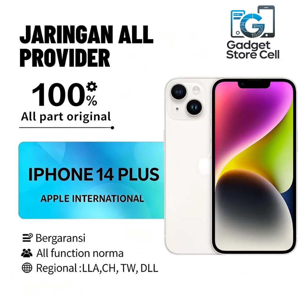 IPHONE 14 PLUS Second Normal 128GB 256GB 512GB Inter  Good Condition