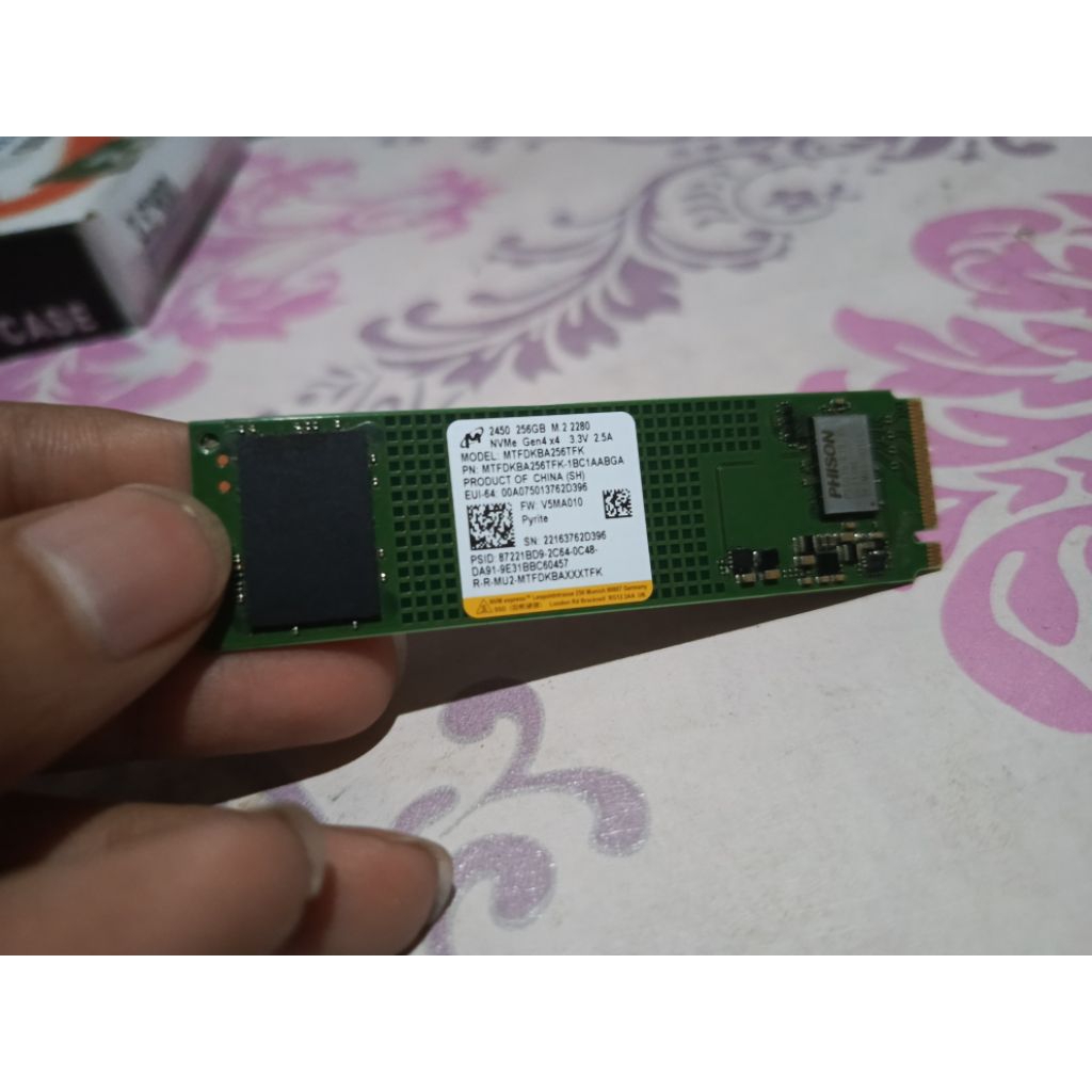 SSD NVME Phison 256 GB Gen 4