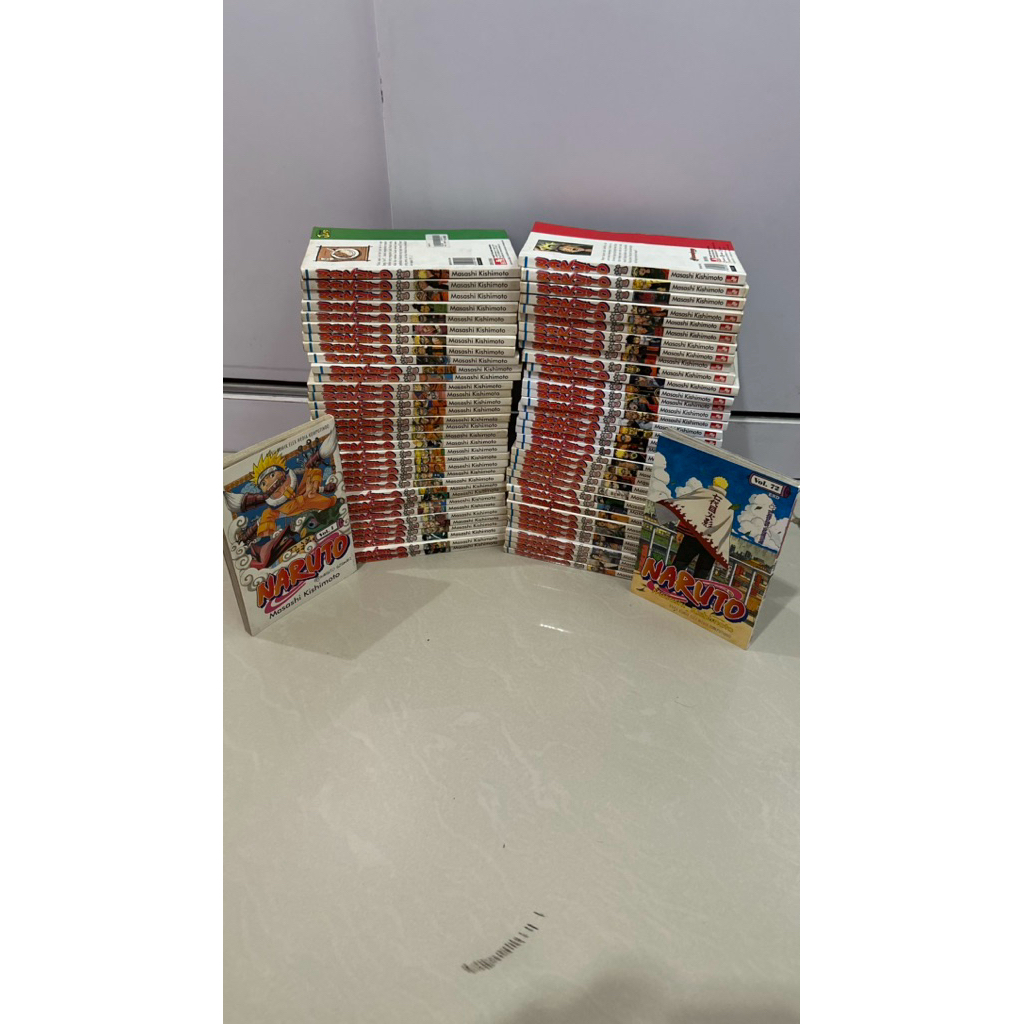 KOMIK NARUTO FULL SET 1-72 KOLPRI MULUS