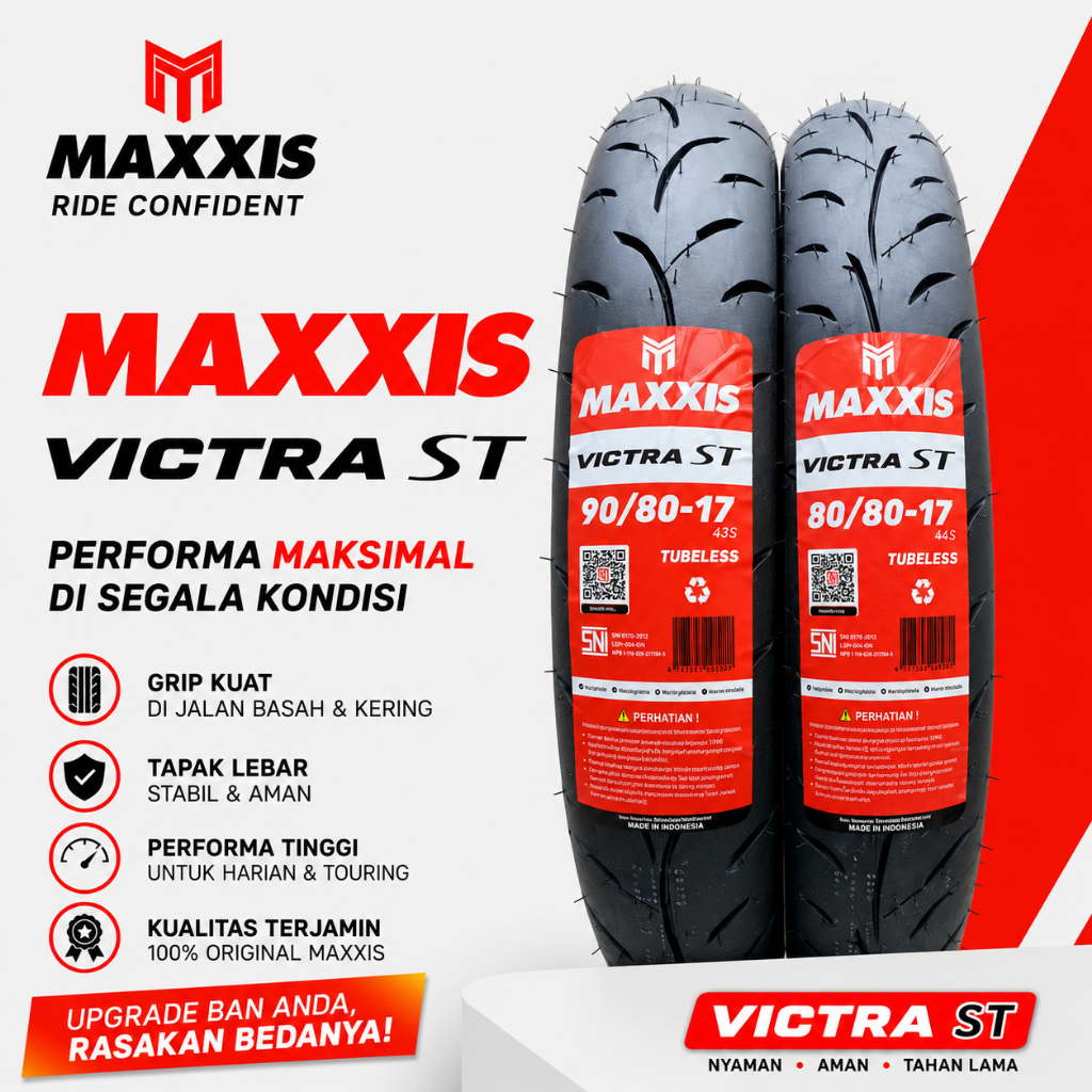 PAKET BAN MAXXIS VICTRA 80/80-17 DAN 90/80-17