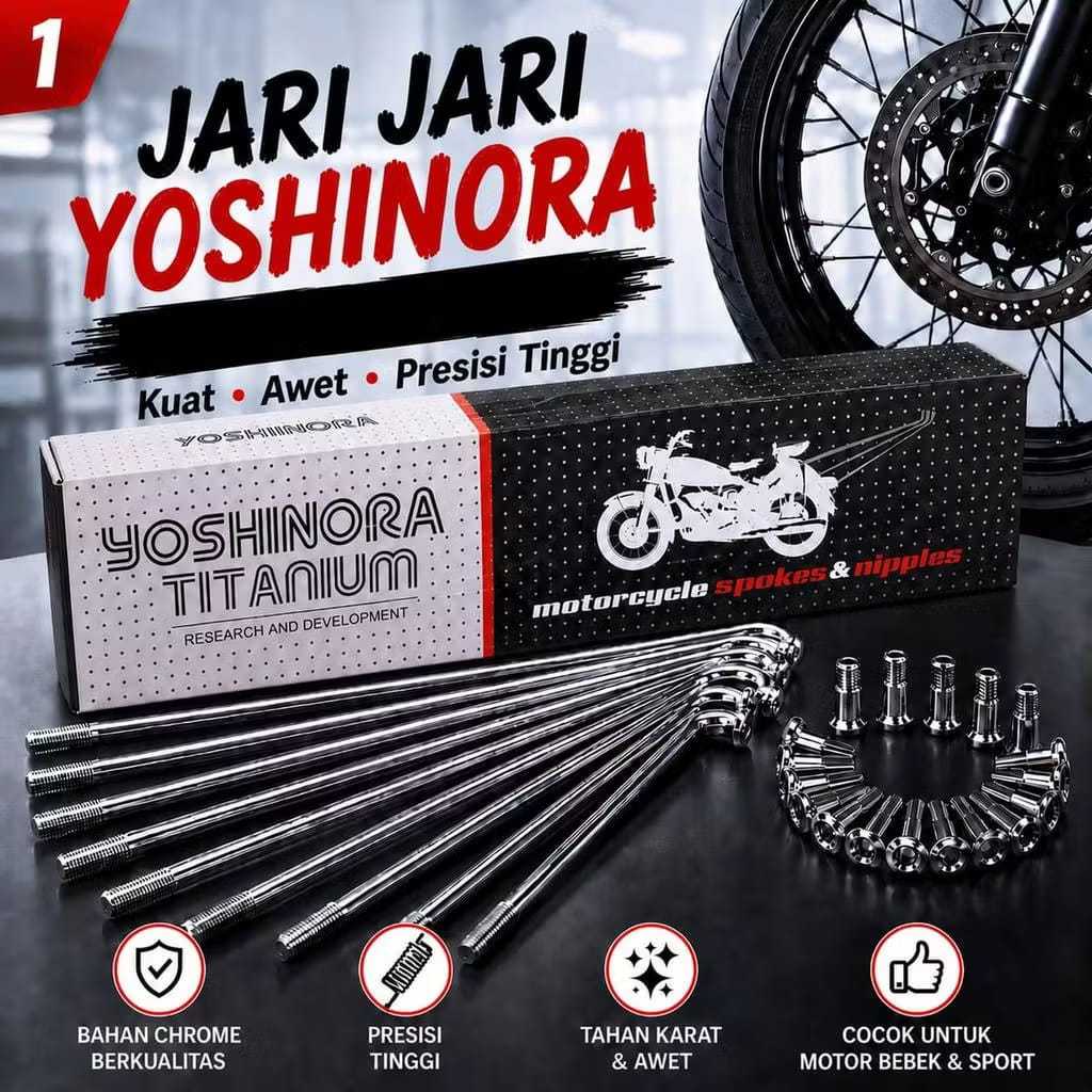 Jari-Jari Ruji KLX/CRF RING 17/18 (YOSHIMURA) CROME
