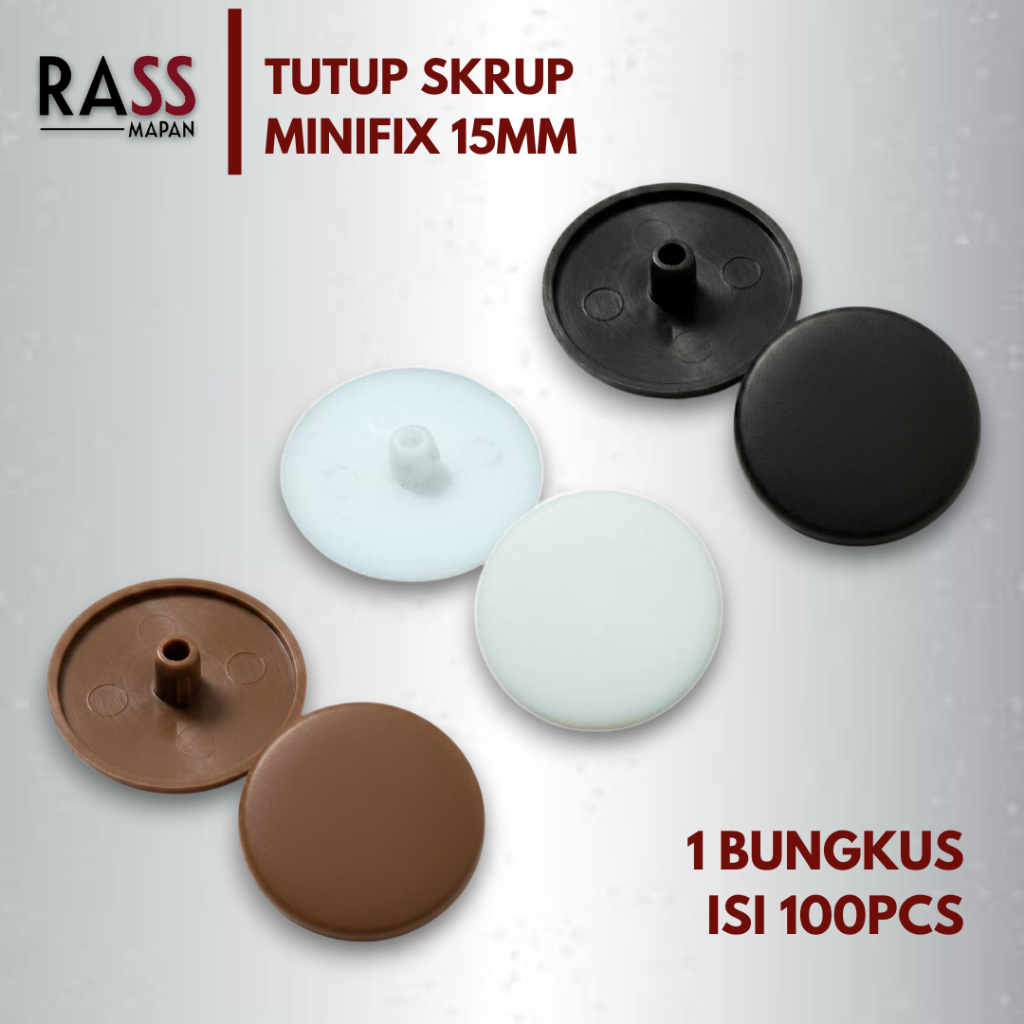 Tutup Skrup Sekrup Cover Minifix Olimpik MF-15 1 bks isi 100