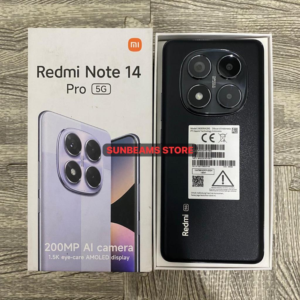 REDMI NOTE 14 PRO 5G 8/256 SECOND FULLSET BEKAS RESMI