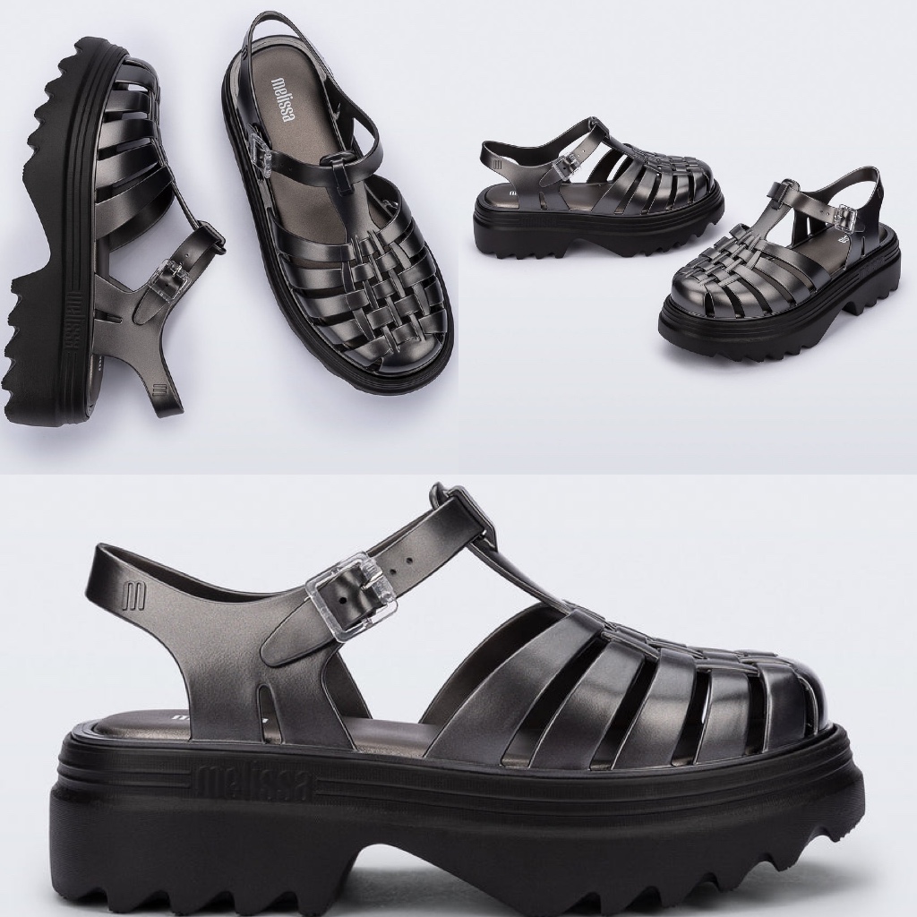 Melissa Possession Platform Ii Ad Black/Silver Original