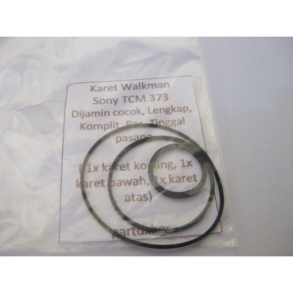 Karet untuk Walkman Sony TCM-373 komplit siap pakai