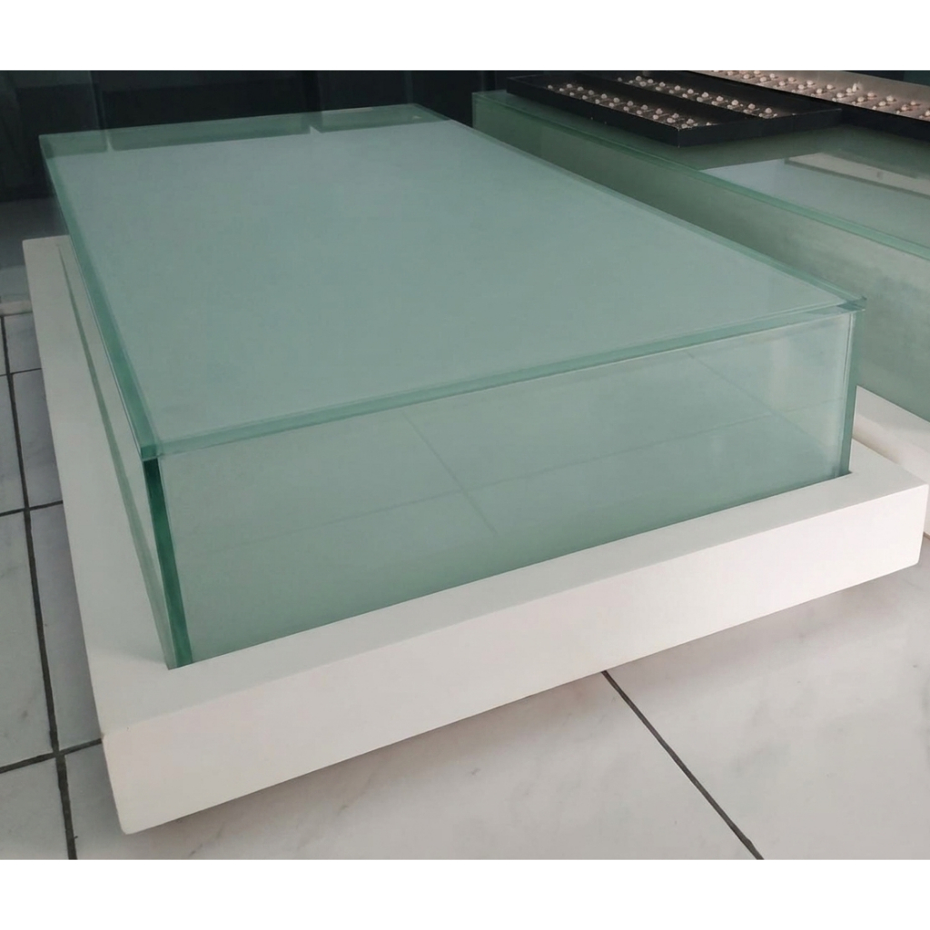 Shallow Frosted Aquarium Tank