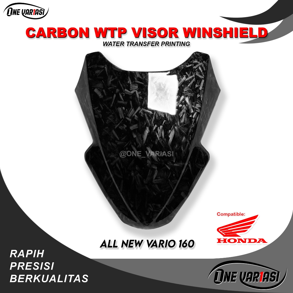 VISOR ALL NEW VARIO 160 ABS CARBON FORGED