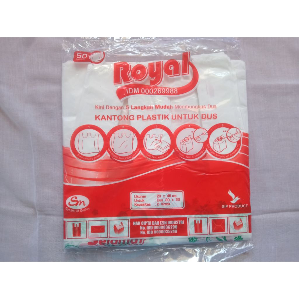 Plastik kardus hajatan merk royal