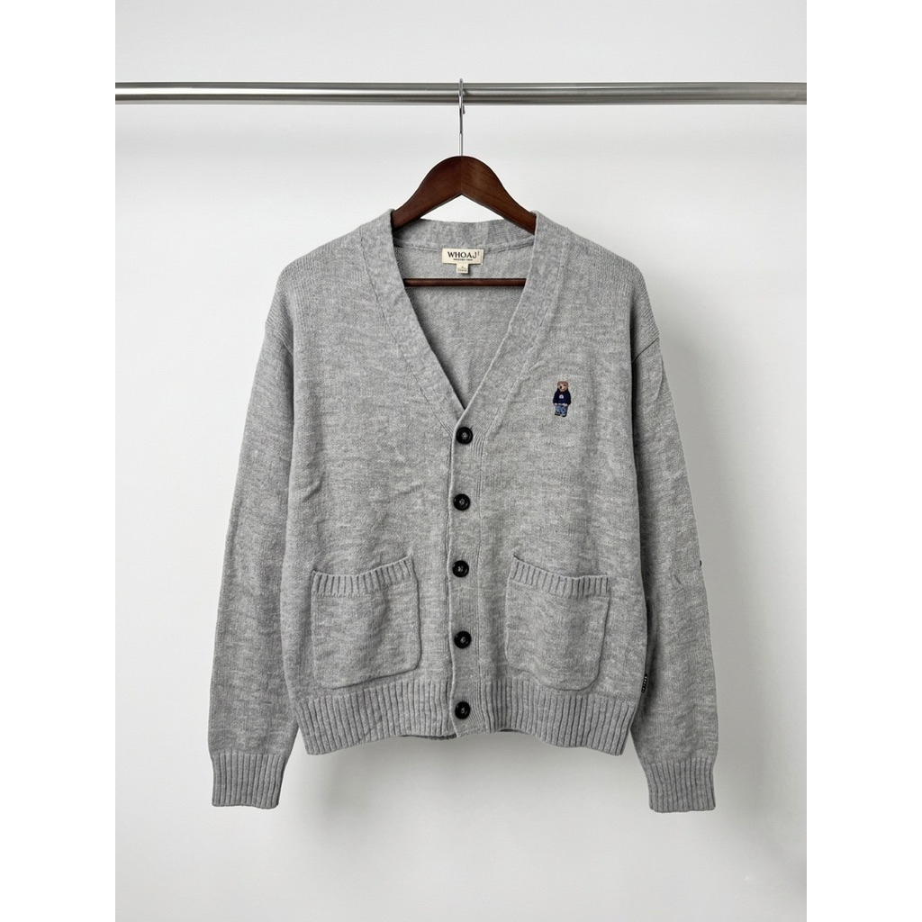 WHO AU Cardigan Oversize Rajut Pria Tebal