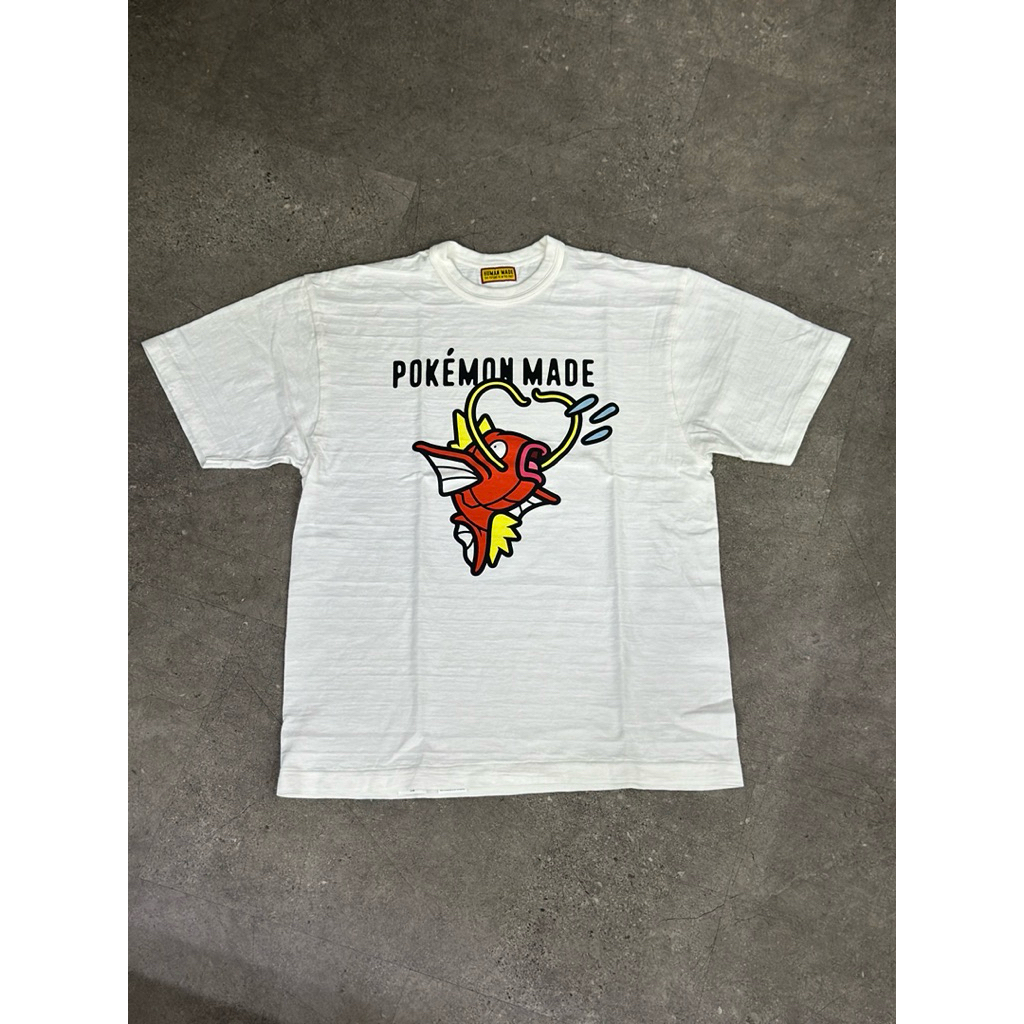 HUMAN MADE X POKEMON GRAPHIC TEE PART 2 MAGIKARP WHITE 100% ORIGINAL