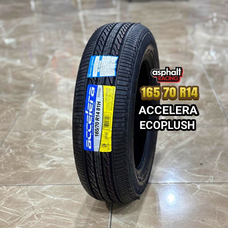 BAN MOBIL TUBLES UKURAN 165/70 R14 MEREK ACCELERA ECOPLUSH BAN MURAH 165 70 R14