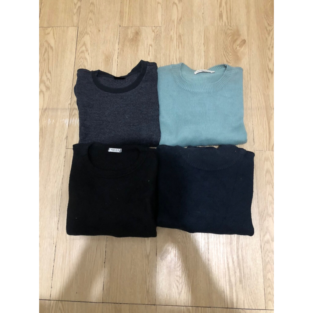 (HARGA NET / PAS) BORONGAN PRELOVED KNITWEAR 4 PCS DOMINAN SIZE M-XL / KNITWEAR / RAJUT / RAJUT KNIT