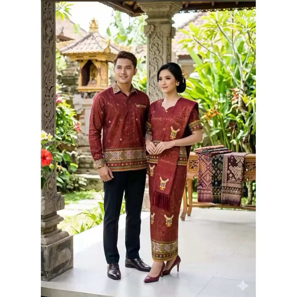 Baju Jadi Kain Tenun Jepara Motif Toraja (Cowok)